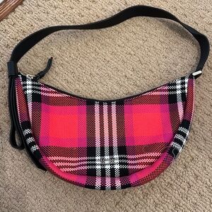 Kate Spade Plaid Crescent Bag